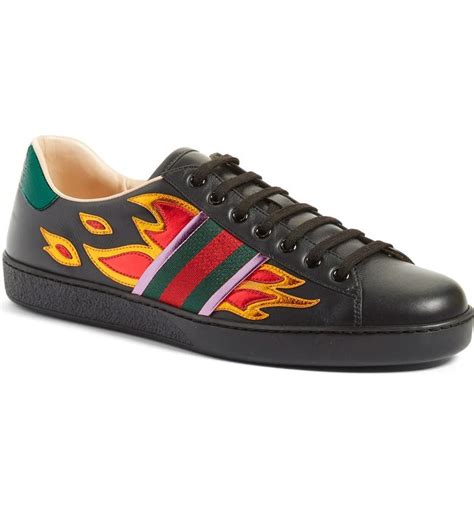 gucci ace low top sneakers with flames|Gucci ace sneakers nordstrom.